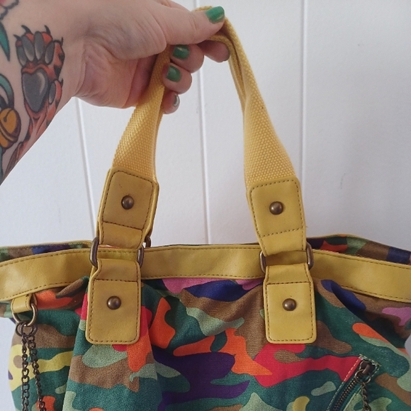 Colorful Camouflage Tote Bag - Picture 8 of 11